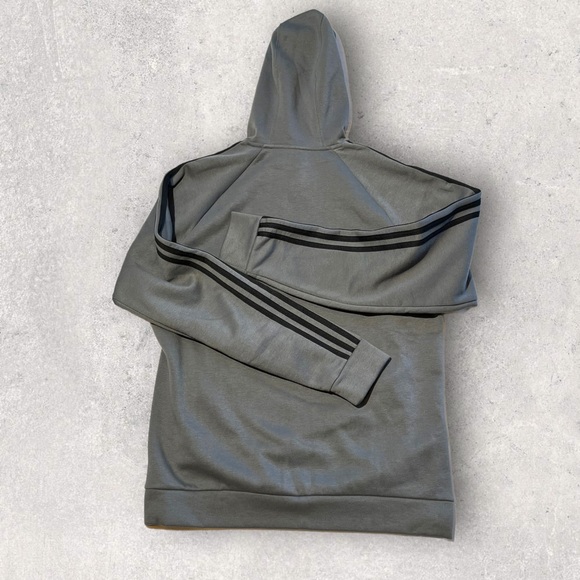 Adidas Hoodie Sweatshirt Gray - Picture 7 of 10
